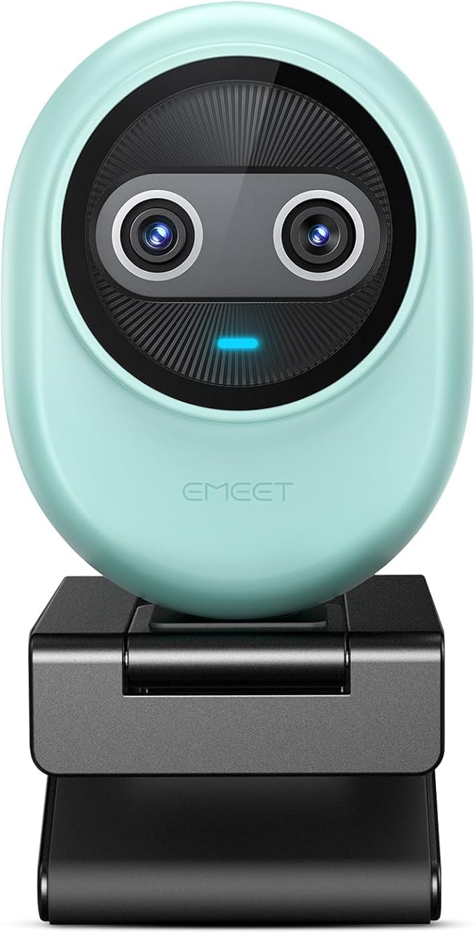 EMEET Piko 4K Webcam for Streaming, World’s 1st Dual-Camera AI-Powered 4K Camera w/AI Autofocus, 3 Mics Array&3 Sound Modes, USB Webcam with Clip, Great for Streaming, Desk Setup and Creative Gifts