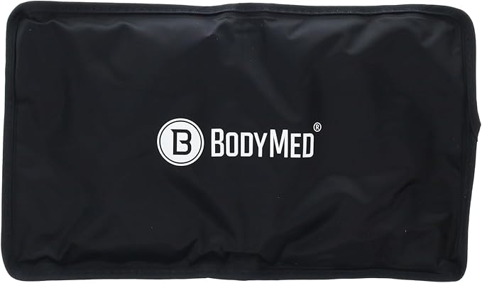 BodyMed Reusable Gel Ice Pack Cold Compress for Back, Shoulder, Neck, & Knee - Professional Grade Cold Therapy for Injuries, Aches, Swelling, Bruises, Sprains - 12 in. x 7 in. (Half)