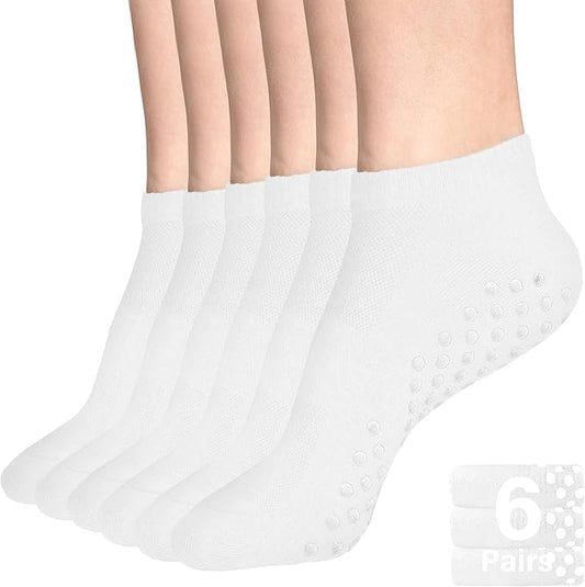 DIBAOLONG Womens & Mens Low Cut Socks, 6-Pair Ankle No Show Athletic Short Cotton Socks