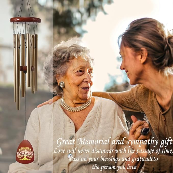 Memorial Gifts for Loss of Mom - Loss of a Mother Sympathy Gifts, Memorial Wind Chimes,Bereavement Gifts,in Memory of Loved One Gifts