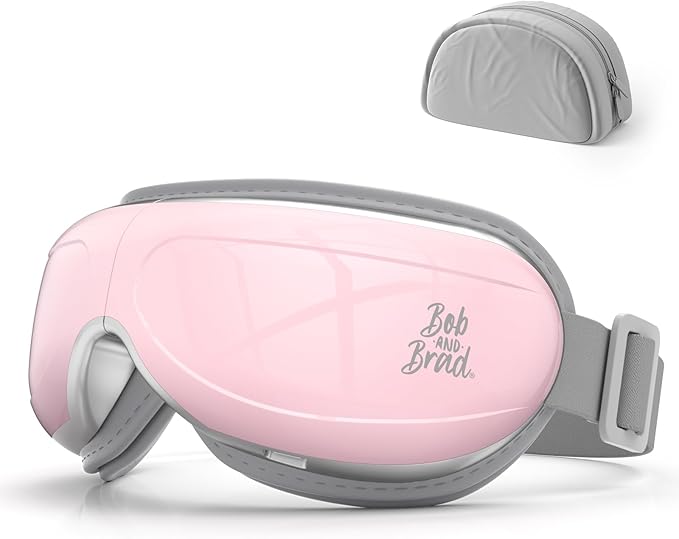 BOB AND BRAD Eye Massager FSA Eligible/HSA Eligible, EyeOasis 2 Temple Massager with Heat, Smart Eye Mask for Migraine with BT Music, Reduce Dry Eyes Improve Sleep, Birthday Gifts for Women Mom Wife