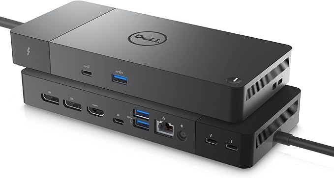 Dell Thunderbolt 4 Dock WD22TB4 - Modular Docking Station With Future-Ready Design, ZoomSpeed HDMI & DisplayPort Cables, Ethernet Cable - Bundle