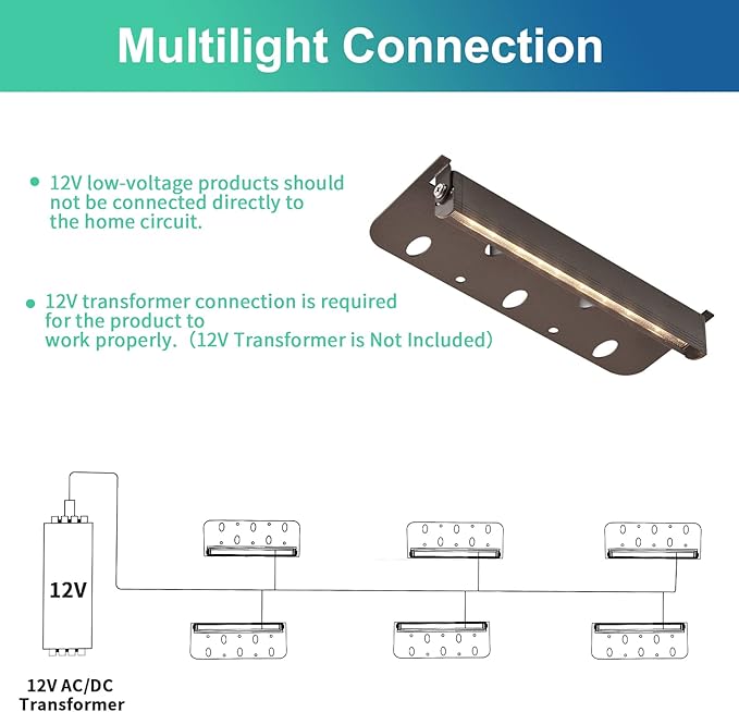 8-Packs 3W 7 Inch LED Hardscape Paver Lighting,12V AC/DC Low Voltage Retaining Wall Lights,LED Landscape Lighting,2700K Soft White Outdoor Step Light,50,000 Hours Lifespan