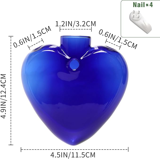 Wall Hanging Planter Propagation Station for Indoor Plants Glass Vase Air Plant Holder for Bathroom Living Room