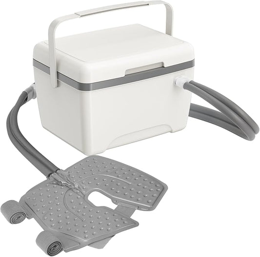 Ice Machine for Knee After Surgery, Ice Therapy Machine with Leak-Proof Design, Timer, 5-Level Flow, Adjustable Knee Pad, Cold Therapy Machine for Knee Post-Surgery Recovery Pain Relief