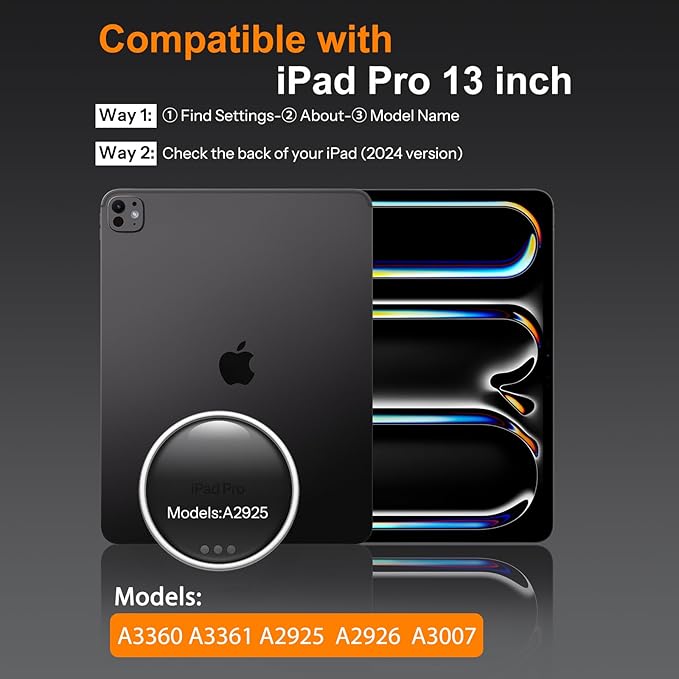 SPARIN 2 Pack Screen Protector for iPad Pro 13-inch M5/M4 (2025 & 2024 Version), Tempered Glass with Easy Application Tray, Case Compatible, Anti-Scratches, High Definition