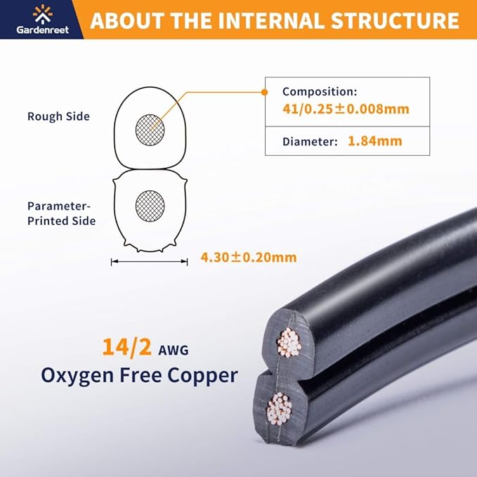 Brass Low Voltage Black Path Lighting Kit (6 Pack Path Lights) with 100 Feet Cable and 30Pack Wire Connectors for Outdoor Pathway House Garden Patio Without Transformer