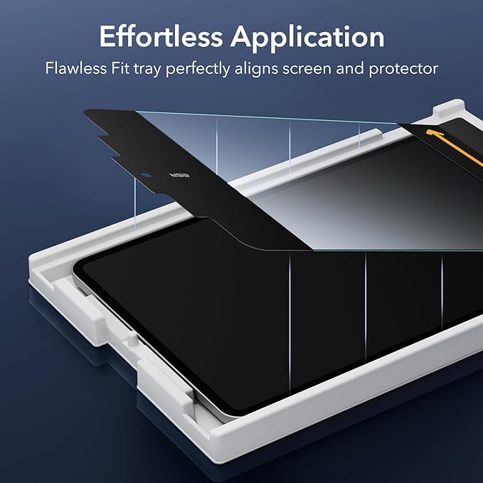 ESR 2 Pack Screen Protector for iPad Air 5th/4th Generation(2022/2020), iPad Pro 11 Inch (2022/2021/2020/2018) Screen Protector, Tempered Glass Film with Easy Application Tray, Anti-Scratch, HD