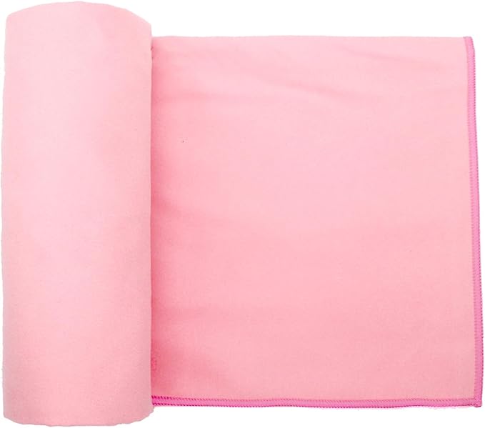 Eunzel Hot Yoga Towel Non Slip Yoga Mat Towel Non-Slip Sweat Absorbent Microfiber Towel for Hot Yoga, Pilates and Workout 72" x 26.5", Pink