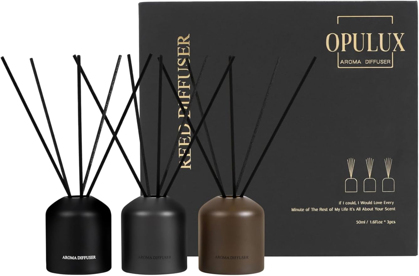 Reed Diffuser Set 3 Pack 5oz Luxury Gift Set, Home Decor,Bathroom Accessories,House Warming Gifts New Home,Essential Oil,Apartment,Aroma Diffuser, Bedroom Accessories,Bathroom Decor
