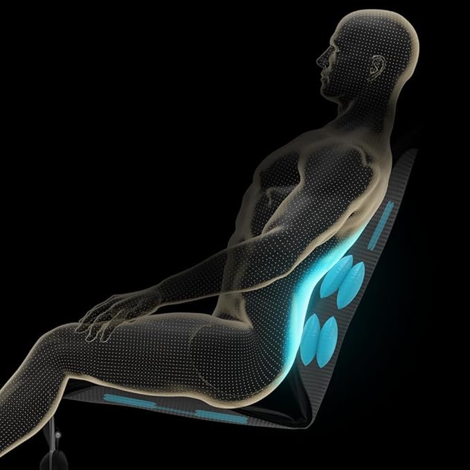 Laxon Vehicle Seat Air Massage Cover. Tailored for Long-Distance Drivers with Long Driving.11 Air Cells Dynamic Work 3 Massage Mode for Back & Hip. Relax Muscles While Driving (Brown)