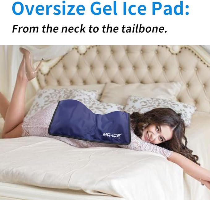 Extra Large Ice Pack for Injuries Reusable - Gel Cold Pack Compress Therapy for Pain and Injuries of Back, Knee, Shoulder, Hip, Ankle, Neck, Elbow, Wrist - Hot & Cold Therapy Gel Pack - 15" x 23.4"