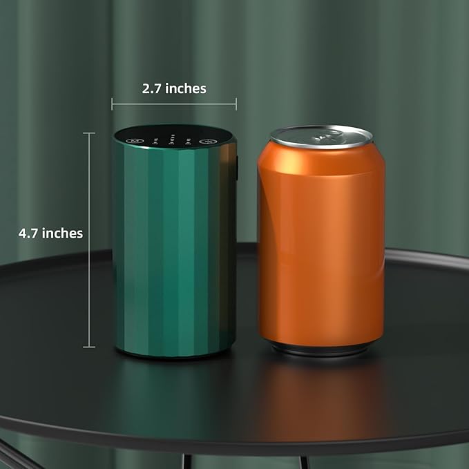 Waterless Essential Oil Diffuser Aromatherapy Scent Diffusers for Home Large Room, Bedroom, Car, Office, Desk, Battery Operated Mini Portable Air Freshener (Green)