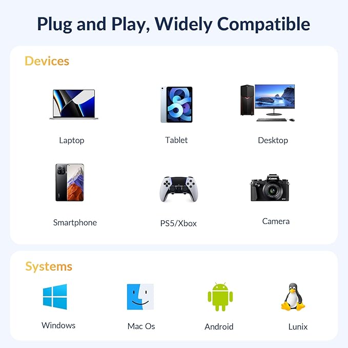 iDsonix 1TB External SSD - USB 3.2 Gen 1 Read Speed up to 466MB/s Portable Solid State Drive for Backup Videos and Photos, Compatible with Mac, PC, Tablet, iPhone 15 - i5PLUS