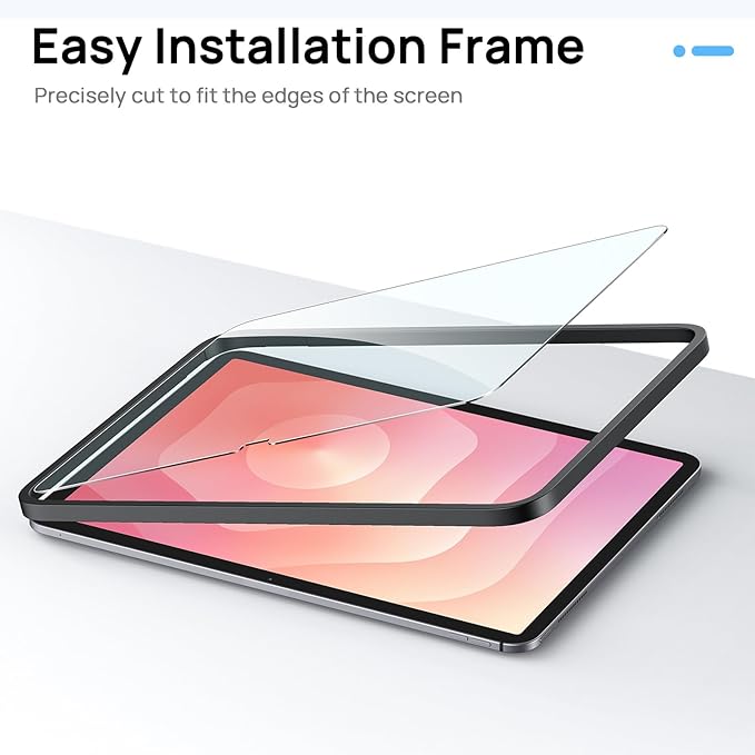 Gerutek Screen Protector 3 Pack for Samsung Galaxy Tab S11/S10 Lite/S10 FE/S9 FE 5G/Tab S9/ S8/ S7 (10.9/11 inch) Tempered Glass Film with Alignment Frame, HD Clear, 9h Hardness