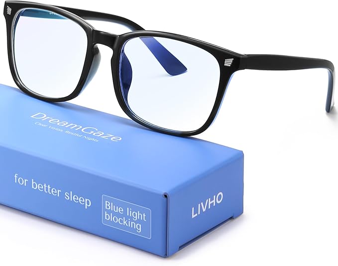 DreamGaze 99.9% Blue Light Blocking Glasses for Better Sleep - Anti Blue Light Glasses Men - Premium Computer Gaming Glasses