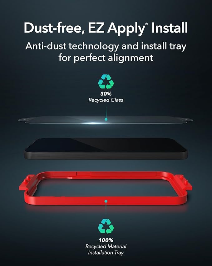 ZAGG Glass XTR3 iPad Air 11" (M3)/ Air 11" (M2) Screen Protector - Advanced Hexiom Impact Technology, Recycled Glass, Blue Light Filter, Anti-Reflective, Easy Install, Protect Your Eyes & Screen