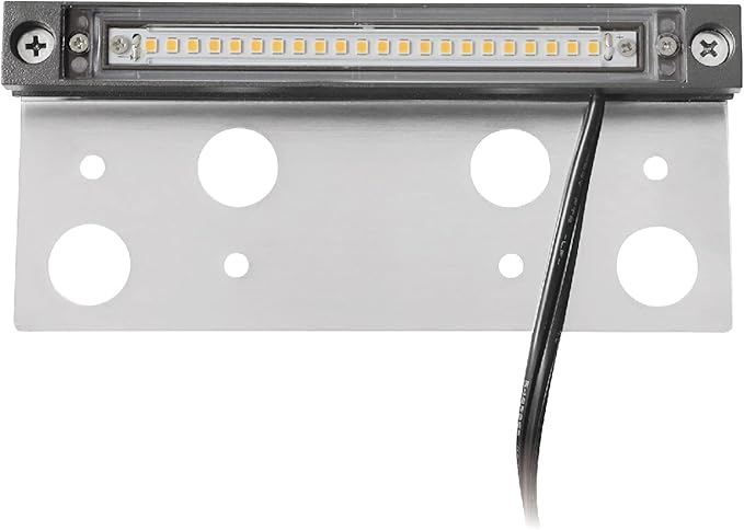 GKOLED 20-Pack 6.8 Inches Low Voltage Hardscape Light, 12V AC/DC Retaining Wall Lighting, 4W 2700K Paver Wall Lights, Outdoor Step Lights, Die-cast Aluminum Housing, Gray, UL Listed