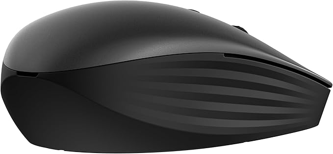 HP 710 Rechargeable Silent Mouse - for Computer or Laptop, Type USB-C Batteries - Multi-OS/Device Compatible - Bluetooth or 2.4 GHZ Dongle - 6 Programmable Buttons - Ambidextrous (6E6F2AA#ABL, Black)