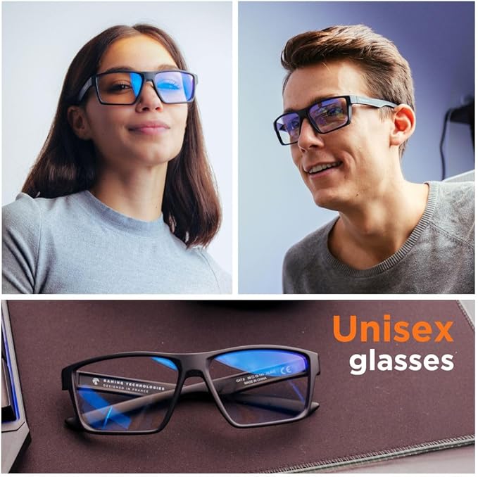Horus X - Gaming Glasses | Blue Light Blocking Computer Screen Glasses | Anti Fatigue & Eyestrain for Men and Women