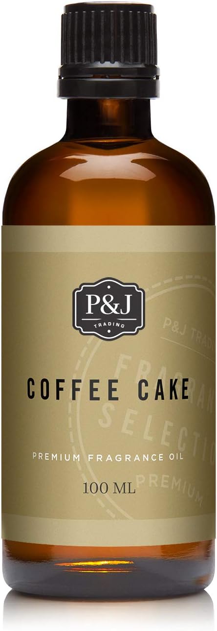 P&J Trading - Coffee Cake Scented Oil 100ml - Fragrance Oil for Candle Making, Soap Making, Diffuser Oil