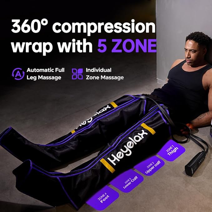 Leg Massager for Circulation and Pain Relief, Recovery Boots for Fast Therapy, Thigh Knee Calf & Foot Massager,Leg Compression Massager as Ideal Gifts for Women Men (Small)