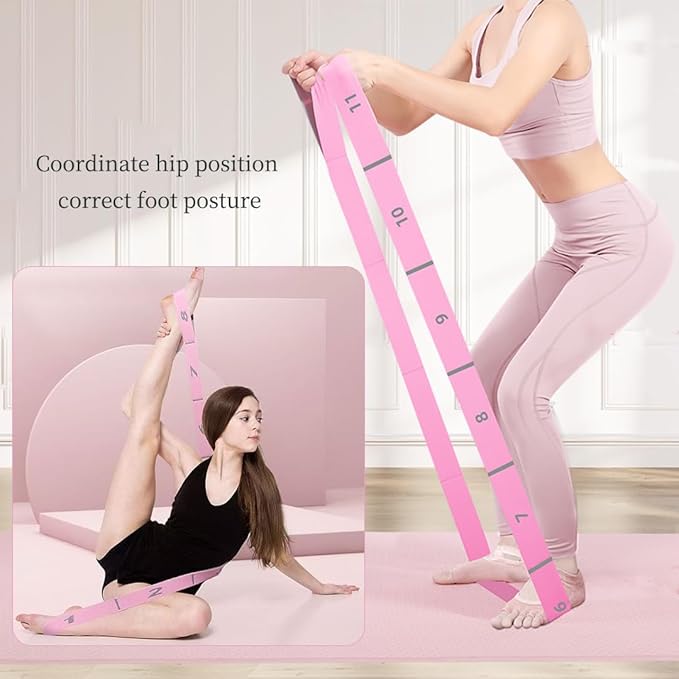 Yoga Mat Carrier Strap, Adjustable Thick Straps Sling for Carrying Large Mats, Stretching Ban