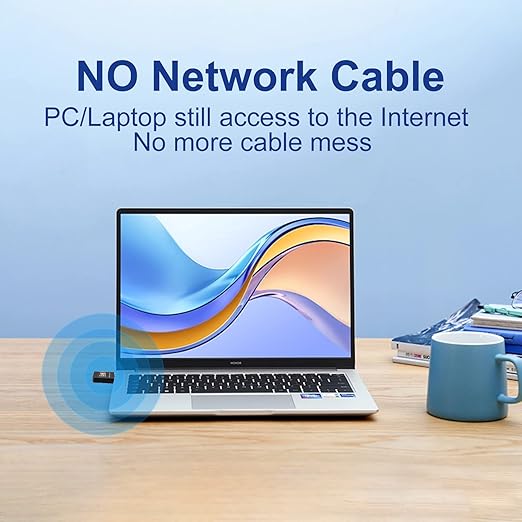 600Mbps Wireless USB Wifi Adapter for PC,AC600M USB Wifi Dongle 802.11ac Wireless Network Adapter with Dual Band 2.4GHz/5Ghz for Desktop Laptop Support Windows XP/7/8/10 (32/64-bit), macOS, Linux etc