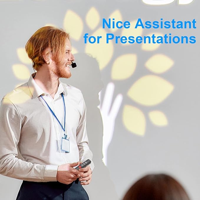 Presentation Clickers for PowerPoint Presentations, [2 in 1 USB C/A] PowerPoint Clicker Wireless Presenter, Presentation Pointer PPT Slide Clicker Remote Control for Mac, Computer