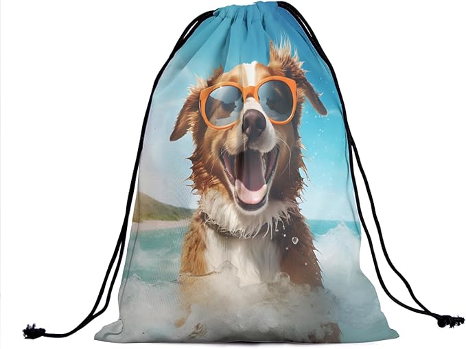 Nerxy Pet Gymnastics Grip Bag Dog Cat Drawstring Grip Bags Puppy Shoe Bag Gym Storage Pouch