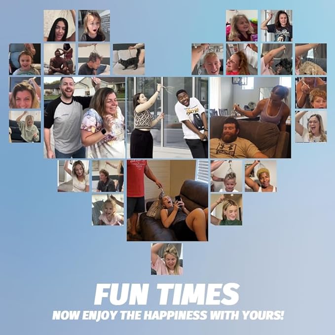 Head Massager Scalp – Electric Scalp Massagers with L-Handle, Waterproof Head Scratchers & Hair Massage Tool with 20 Metal Fingers for Stress Relief, Stocking Stuffers Gift for Women & Men