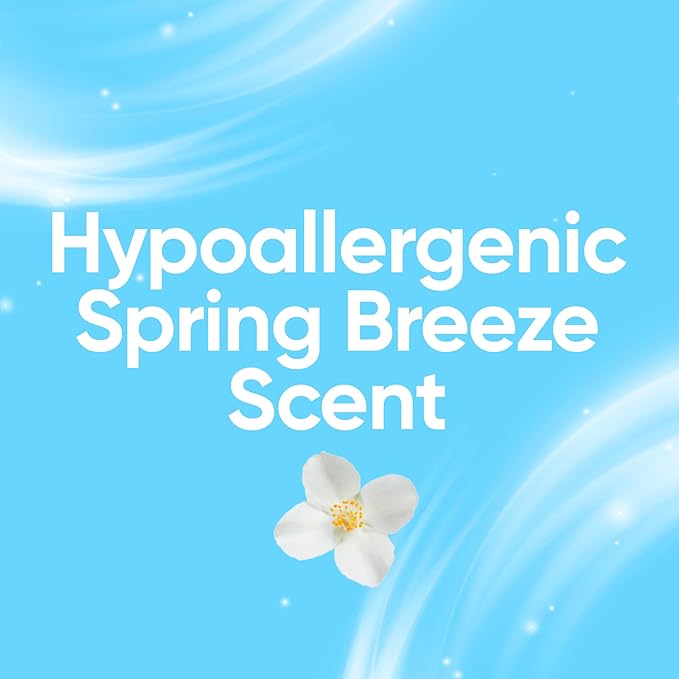 all sensitive fresh, Spring Breeze, MIGHTY PACS Scented Laundry Detergent for Sensitive Skin, Hypoallergenic, 19 Count (Pack of 6)