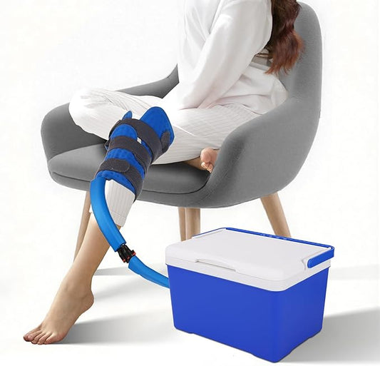 Cold Therapy System Ice Machine System for Knee After Surgery, Knee Ice Machine Cryotherapy Unit with Quiet Pump & Universal Cold Pad for Knee, Shoulder, Hip and Back