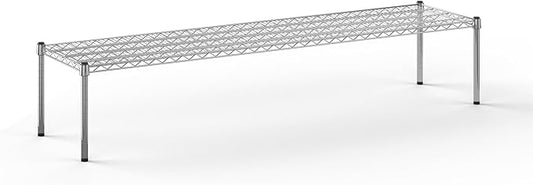 18" Deep x 72" Wide x 14" Height Wire Shelving Kit | 1-Tier | NSF Commercial Storage Rack Unit