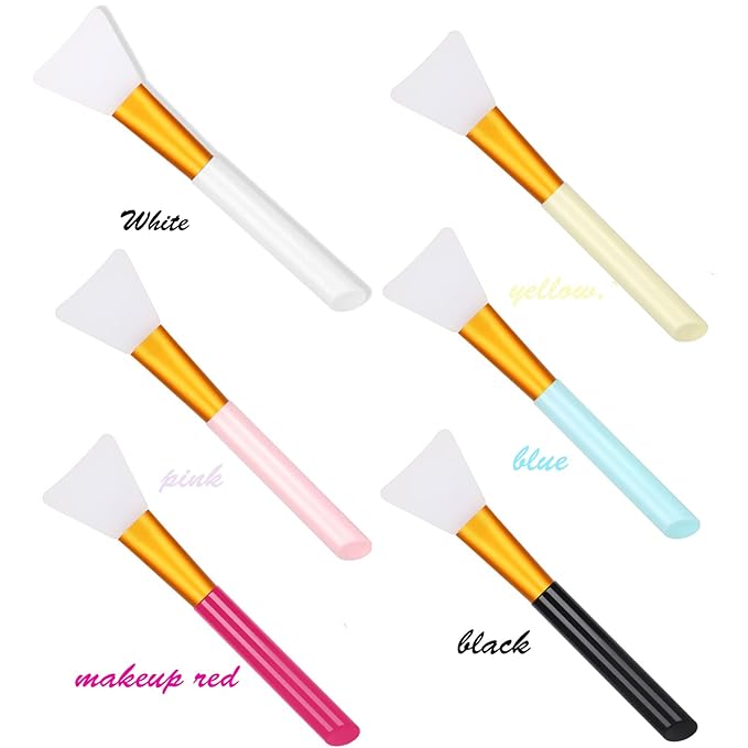 Silicone Face Mask Brush, Mask Beauty Tool, Soft Silicone Facial Mud Mask Applicator Brush 12 Pcs.