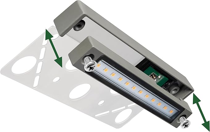 GKOLED 6.8 Inch LED Hardscape Lighting, Low Voltage Outdoor Retaining Wall Lights, Paver Lights, Light Module Replaceable Step Light, IP65 Waterproof, Die-cast Aluminum Housing Gray