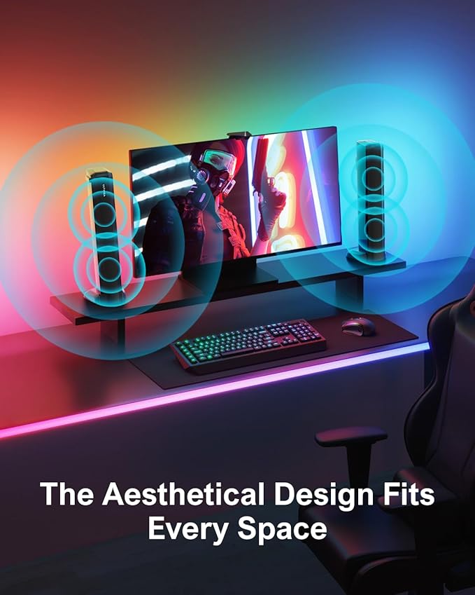 ULTIMEA 4.1ch Sound Bar for Smart TV with Subwoofer, Peak Power 200W, 2-in-1 Detachable Bluetooth 5.3 Soundbar, Bass Adjustable, 3 EQ Modes TV Sound Bar, ARC/Optical/Aux, Apollo S50 Detachable Series