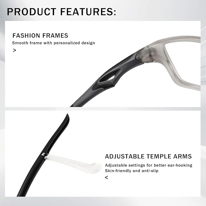 kimorn Blue Light Blocking Glasses For Women Men,Rectangular Frame Foldable Temple Anti Eyestrain Eye Protection