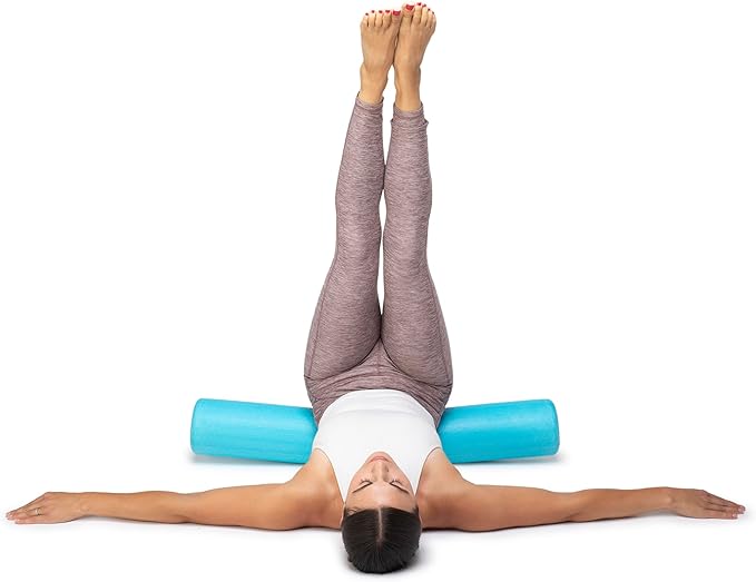 OPTP PRO-Roller Super Soft Density Foam Roller 36 in - Light Blue Low Density Foam Roller for Exercise, Gentle Massage, and Physical Therapy 36" x 6" Round