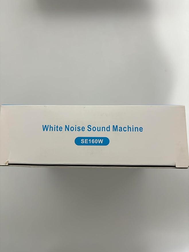 Portable White Noise Sound Machine - August SE160 - Calming, Ambient Sleep Therapy - 14 Soothing Sounds for Babies, Children, Adults - Sleep Aid with Timer - 60-Hour Battery - USB-C Charging - White