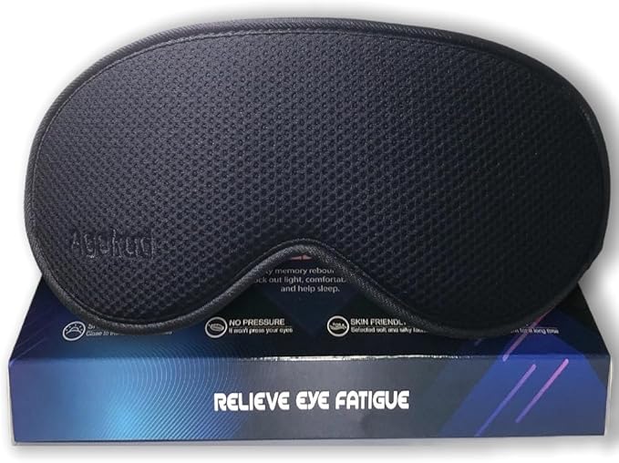 Sleep mask,100% Light Blocking 3D Eye mask,Superior Materials to Silk,Airplane Travel Essentials, Luxury Sleeping mask,Eye mask for Sleeping,Best Gift for Women Men - B-2-202508011518