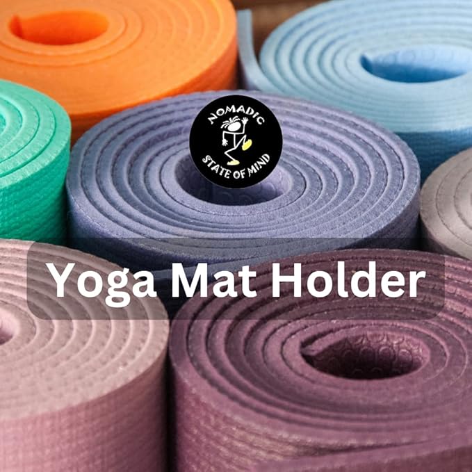 Nomadic State of Mind Yoga Mat Carrier | Durable Woven Rope | Adjustable Strap for Carrying | Exercise Mat Sling