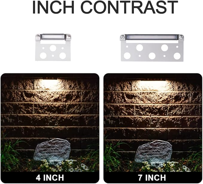 4 Inch LED Hardscape Paver Light, Warm White 2700K, 12V Low Voltage AC/DC, Garden Pathway Light Outdoor IP65 Waterproof 10 Pack