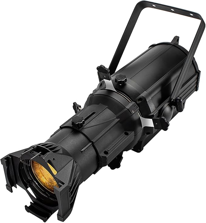 SHEHDS LEKO Profile Spotlights LED 250W RGBW 4in1 Color 17° Beam Angle DJ Ellipsoidal Lights Manual Focus Four-Leaf Manual Cut Light Barrier 2500K-7500k DMX512 Stage Par Lights for Party KTV Bar Show