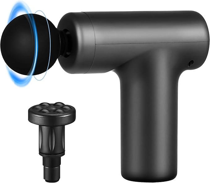 Massage Buddy Back Relief Bundle - Bonus Massage Gun Included for Hard -to-Reach Muscle Pain, Shoulders, Lower Back and Neck Massager