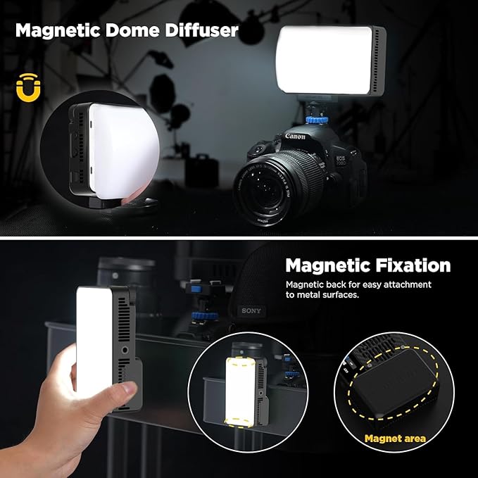 Amaran Ace 25c RGB Video Light,25W On Camera Pocket LED Light CCT 2300k-10000k, 5,908 lux @ 0.5m Illumination,with Rechargeable Battery and PD Charging (White)