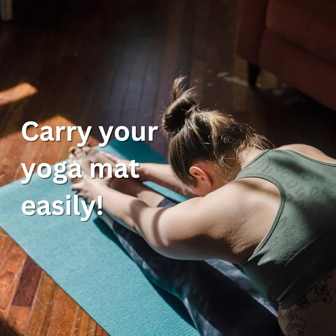Nomadic State of Mind Yoga Mat Carrier | Durable Woven Rope | Adjustable Strap for Carrying | Exercise Mat Sling