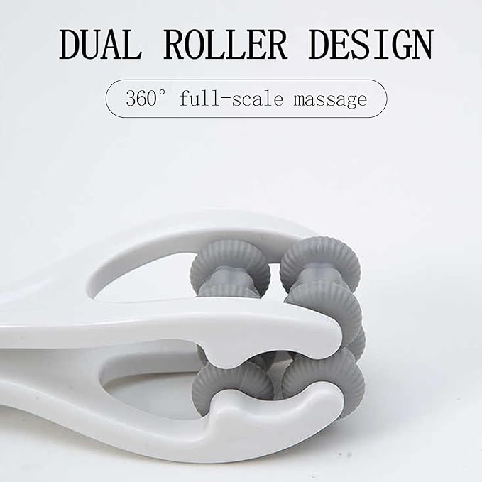 Finger Massager for Arthritis, Dual-Sided Finger Massager Roller Grey Acupressure Tool for Hands Palms Wrists Relieve Pain Stress