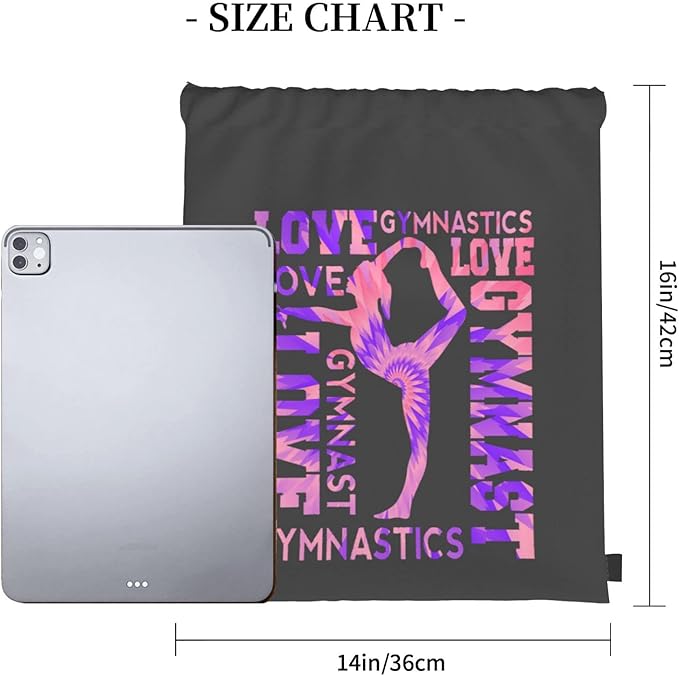 Gymnastics Drawstring Backpack Gym String Bag Drawstring Sackpack Sport For Womens Mens