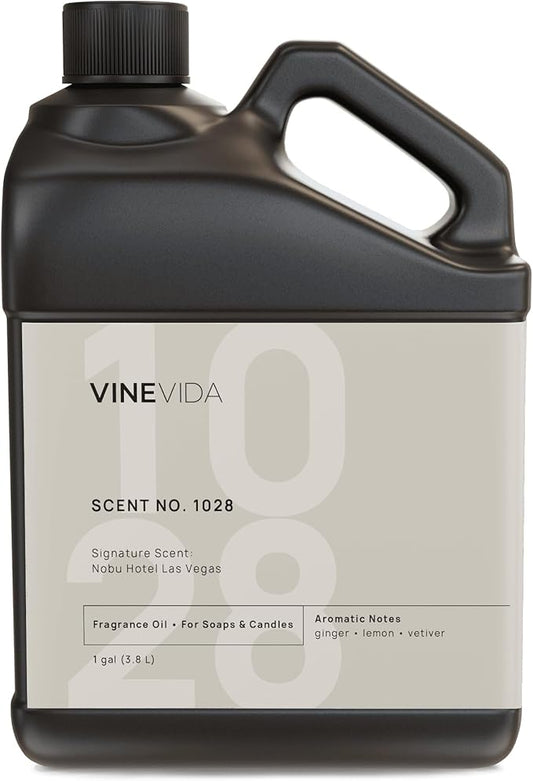 VINEVIDA Scent NO. 1028 Fragrance Oil for Cold Air Diffusers - 1 Gallon (8lbs) - Inspired by: Nobu Hotel Las Vegas Hotel Fragrance Diffuser Oil - Hotel Scents for Home - Diffuser Oil